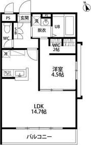 Palace　Mooyo 401号室 間取り