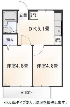 SAIKI 7-B 202号室 間取り