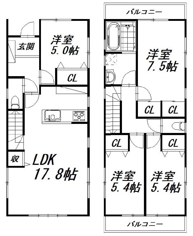 佐鳴台6丁目戸建 間取り