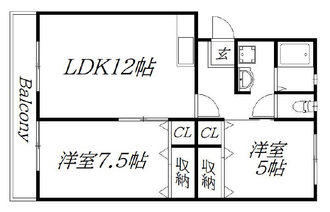 第一マンション佐々 303号室 間取り