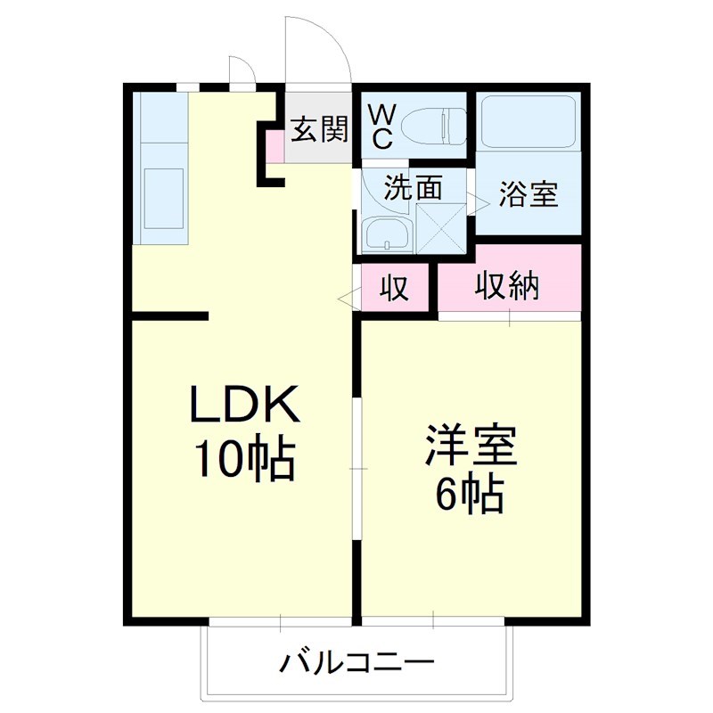 SUNLIFE FUJI2（サンライフフジツー） 205号室 間取り