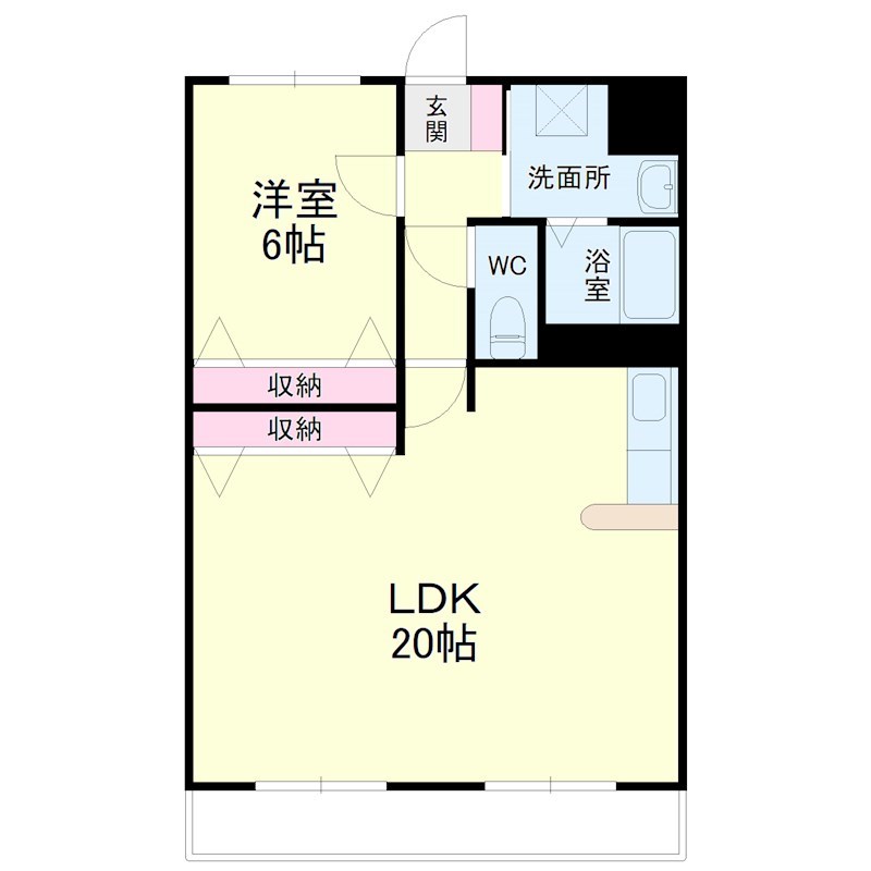ルーチェ 202号室 間取り