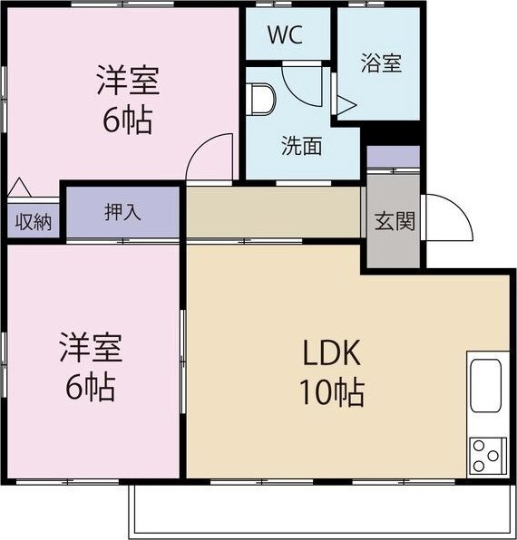 アリューリュ・リーザーⅡ 102号室 間取り