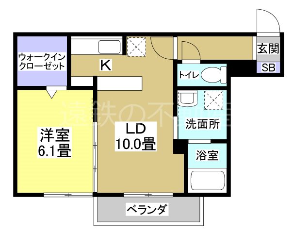 Casa in Collina 303号室 間取り