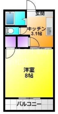 ネオ・コーポ12 202号室 間取り