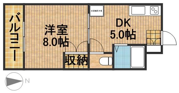 プランナール 406号室 間取り