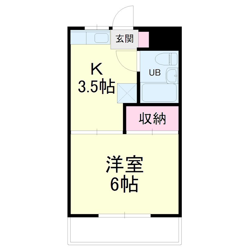 さぎの宮ハイツ 102号室 間取り