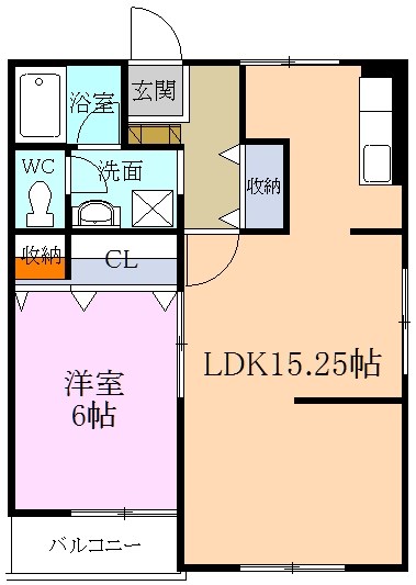 マンションペガサス 301号室 間取り