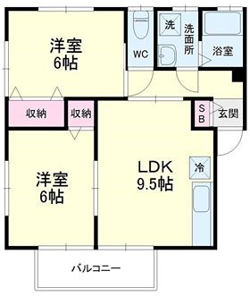 クラウンハイツN 202号室 間取り