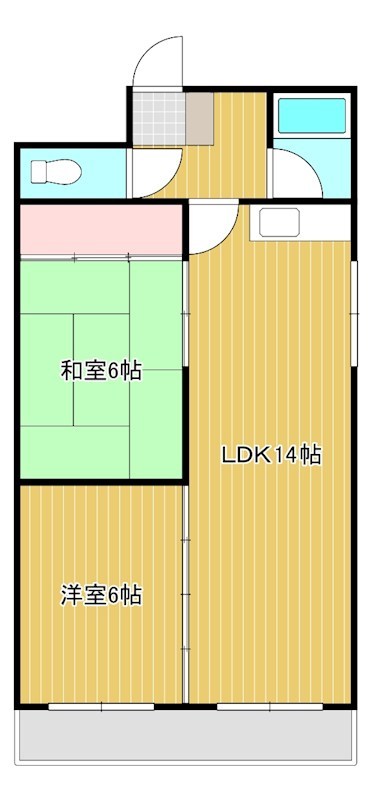 アソルティ伝馬町 703号室 間取り