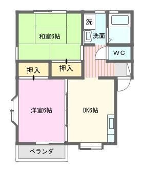 ストーンヒルB 101号室 間取り