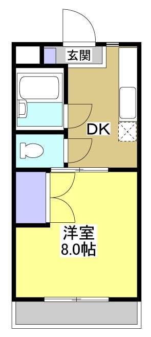 サンメイト可美 301号室 間取り