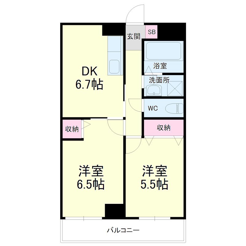 ティアラ植松 206号室 間取り