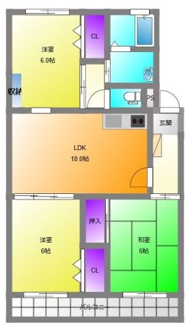 ヴェルドミール 305号室 間取り