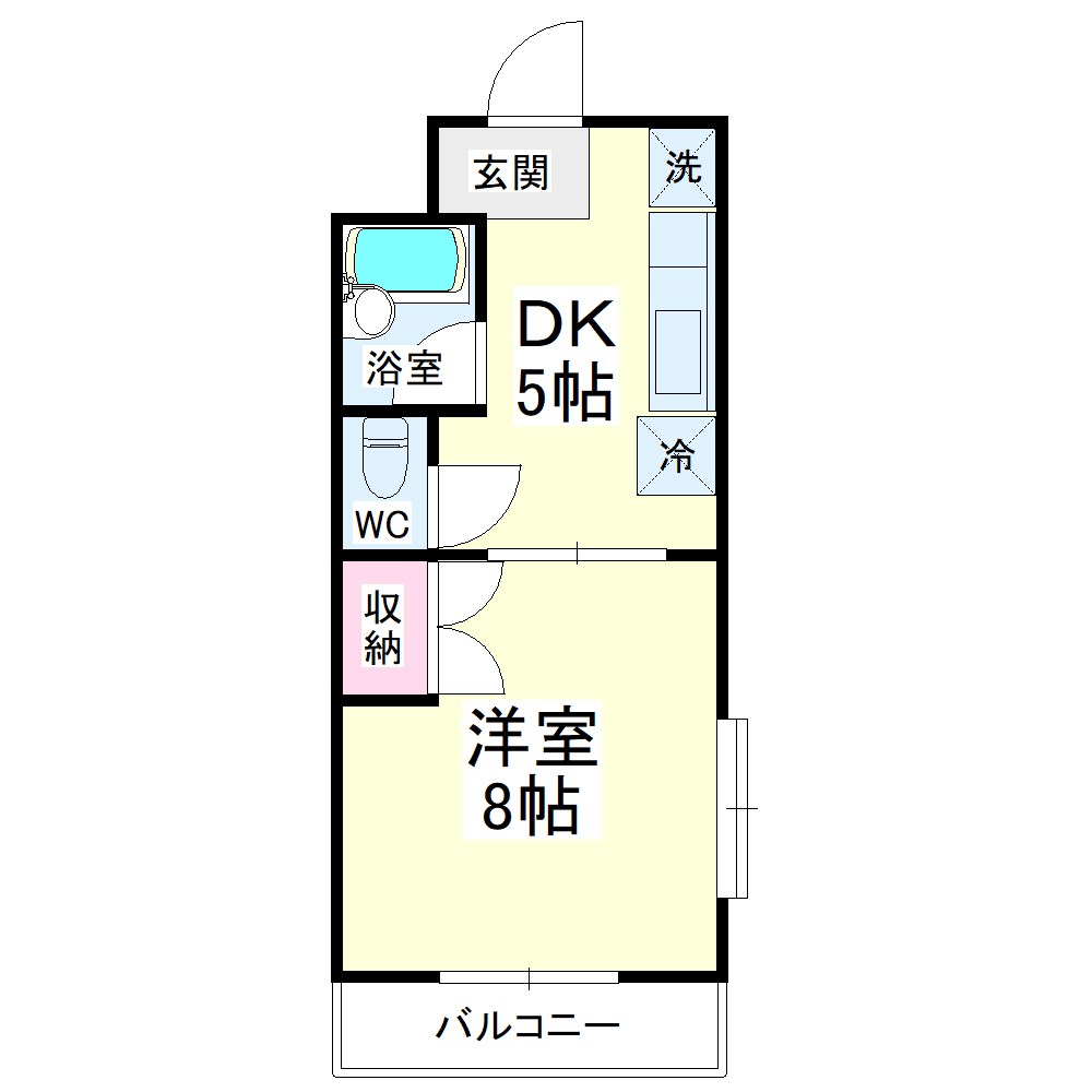 フレンドシティⅡ 301号室 間取り