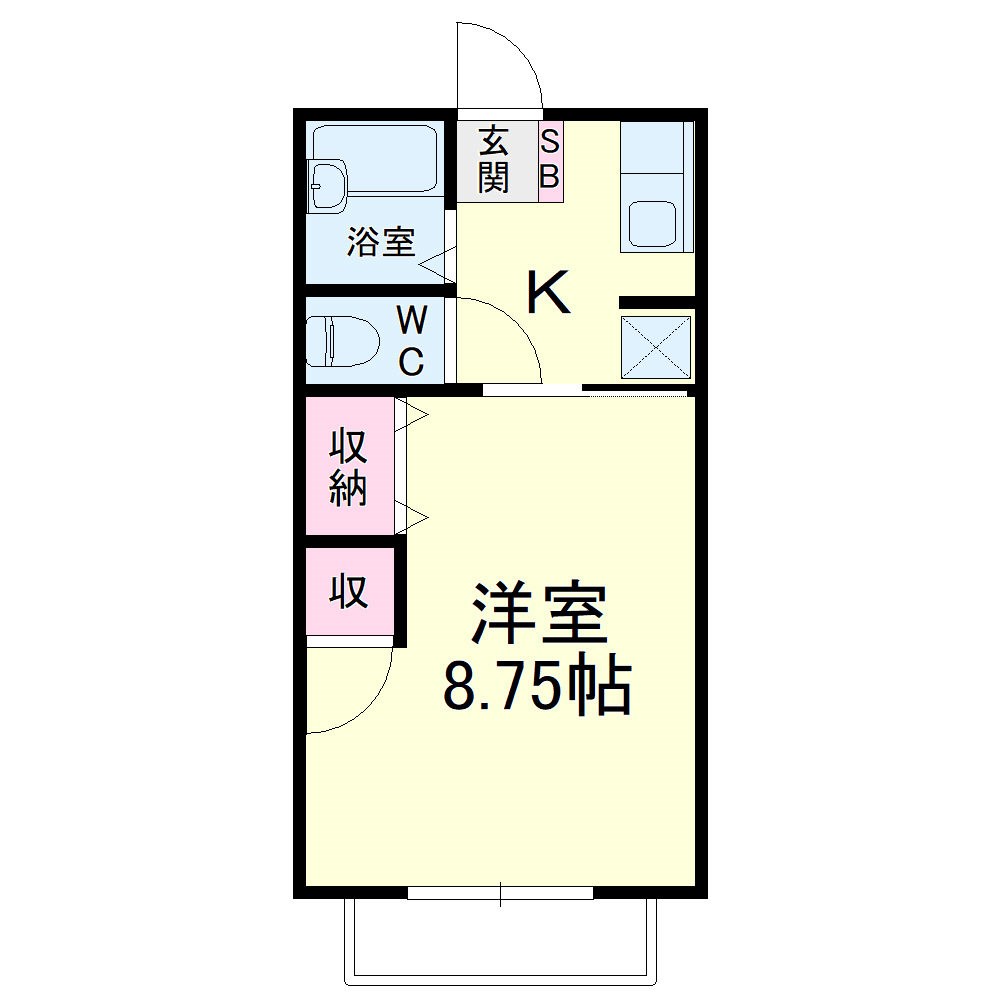 ゆ・フォレスト 202号室 間取り