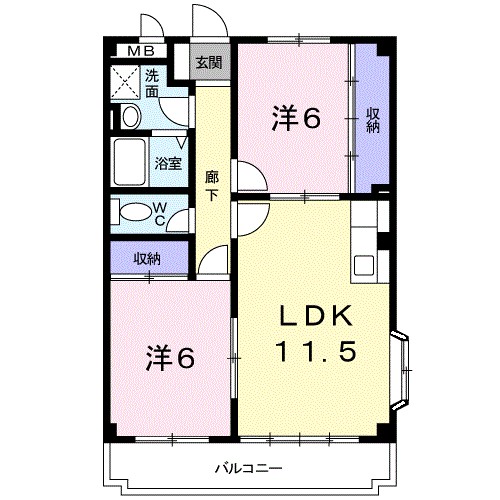 ニューエミネンス 301号室 間取り
