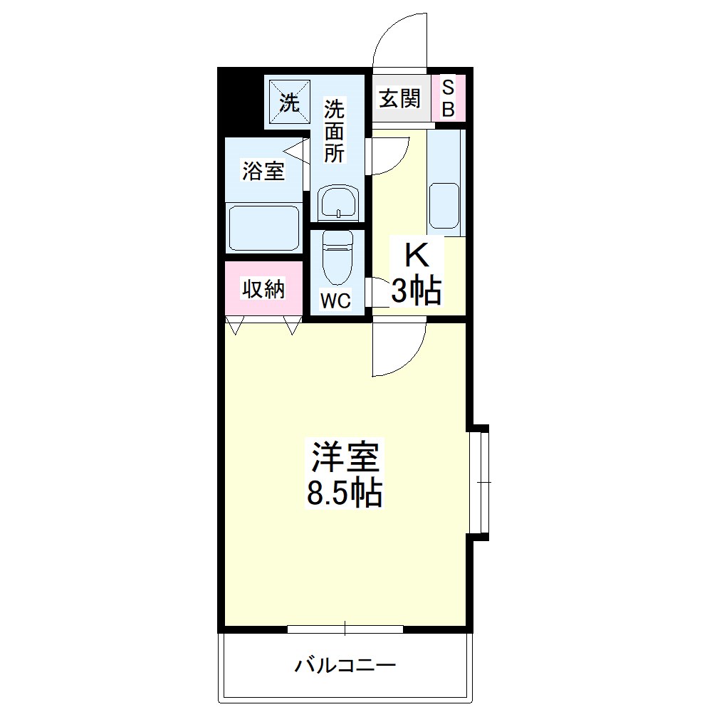 GRANDIR（グランディア） 501号室 間取り