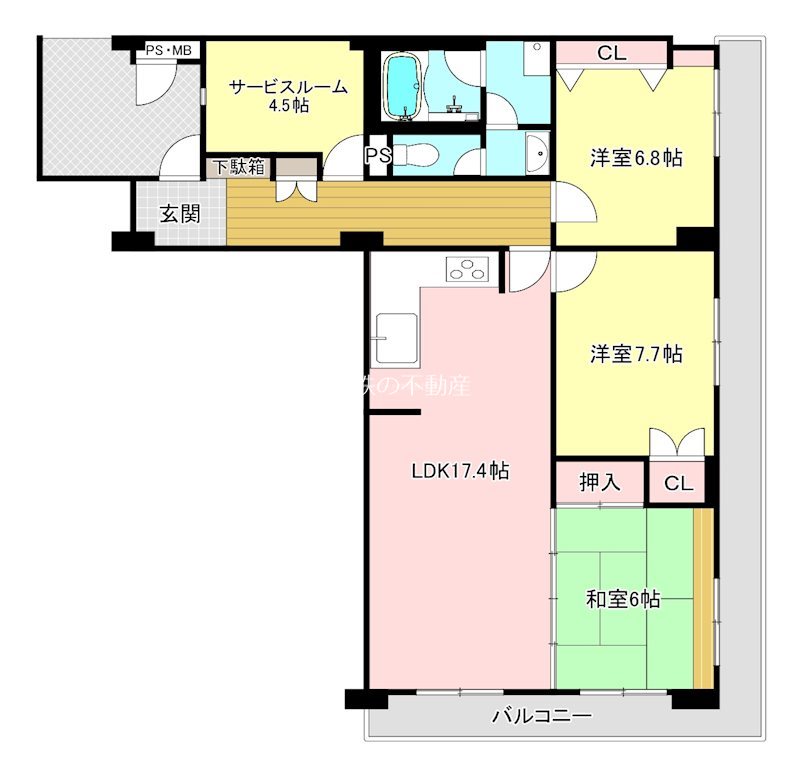 浜松アーバンヒルズ　306号室 306号室 間取り