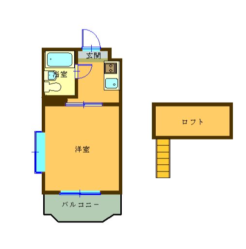コナビック西塚Ⅱ ３Ｇ号室 間取り