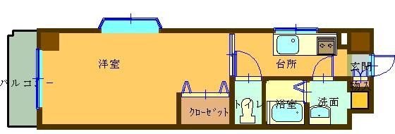 アルテッツア紺屋町 701号室 間取り