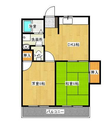 ベルグラーデ城北 406号室 間取り