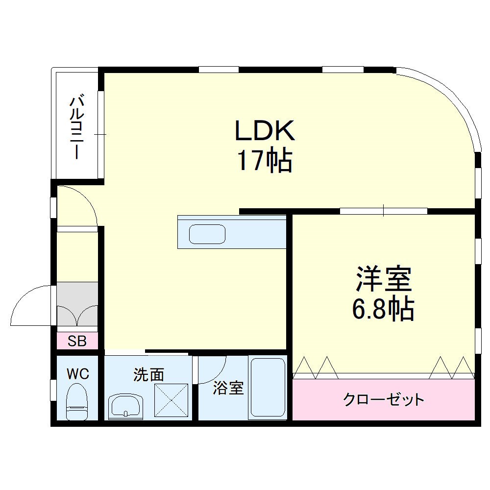 レフィーズ 101号室 間取り