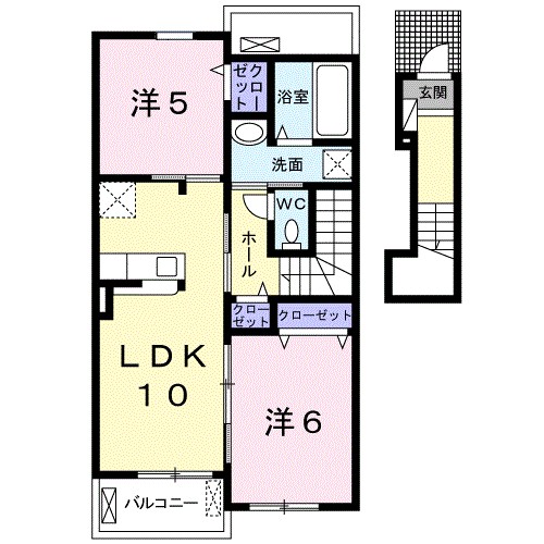 リミードⅡ 202号室 間取り