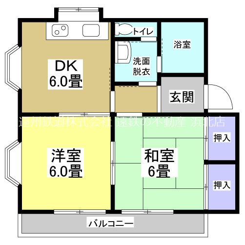 レ・アール小池 Ａ201号室 間取り
