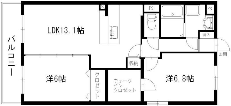 エクレールA&K 101号室 間取り