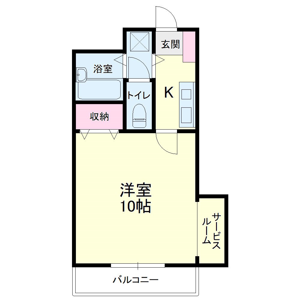 アビタシオン（葵西） 102号室 間取り