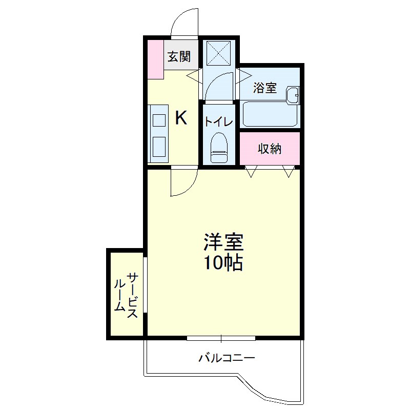 アビタシオン（葵西） 104号室 間取り