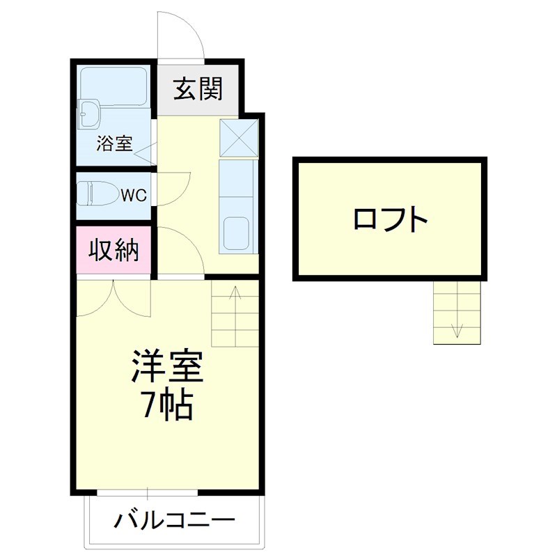 ビバリーハウス早出 B205号室 間取り