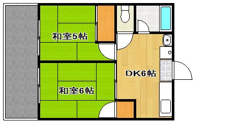 シティハイムブライト 201号室 間取り
