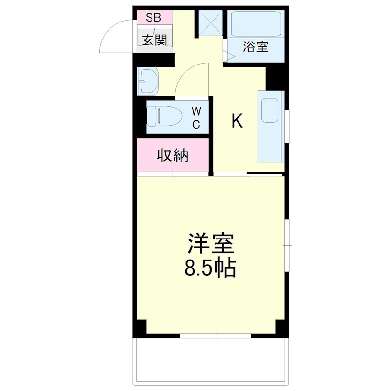 アベニュー山下 405号室 間取り