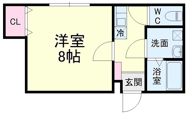 Maison'd Amis(メゾンドアミ) 102号室 間取り
