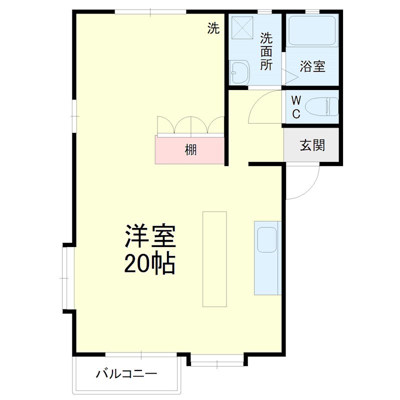 エスポワヒルズ 205号室 間取り