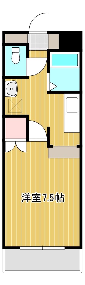 パルコート佐藤 202号室 間取り