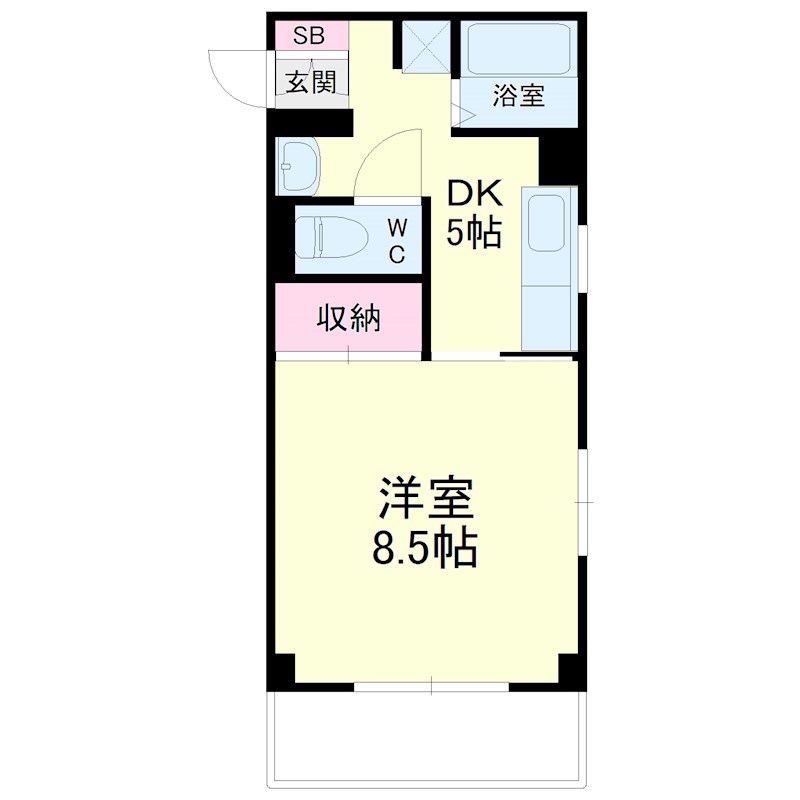 アベニュー山下 705号室 間取り