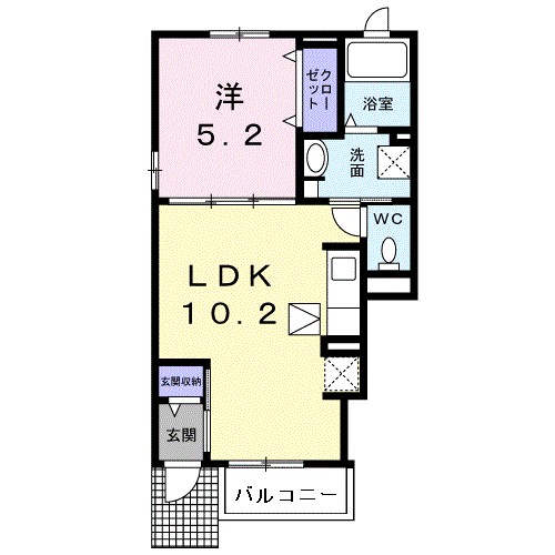プリムラ・カーサ 101号室 間取り
