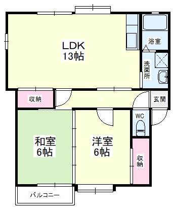 フォーレ三和B 203号室 間取り