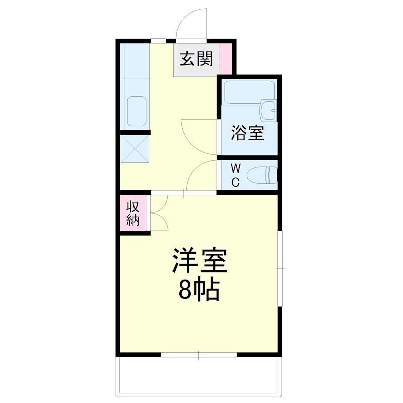 キャッスル・バンブー 201号室 間取り