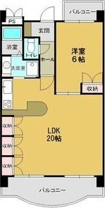 クレール浜松Ⅱ 303号室 間取り