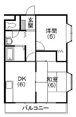 ひかりマンション 207号室 間取り