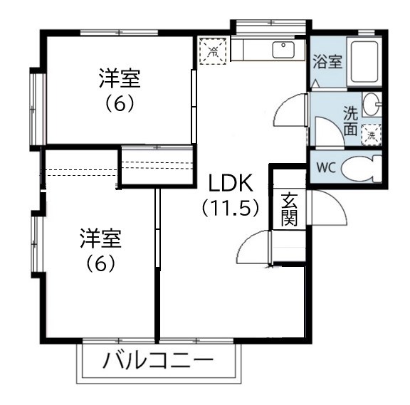 ガーデンハイム A201号室 間取り