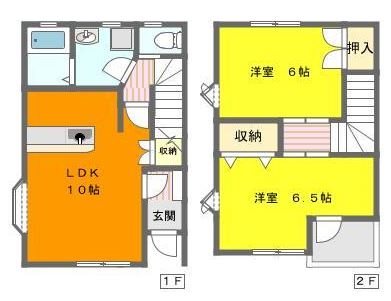 クレールⅡ 2号室 間取り