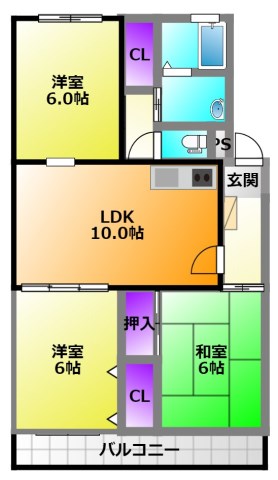ヴェルドミール 302号室 間取り