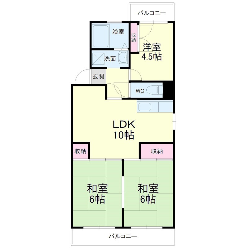 パレス・セルシオⅡ 201号室 間取り