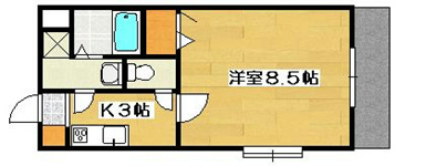 GRANDIR（グランディア） 507号室 間取り