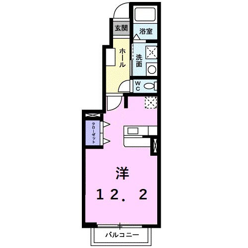 インペリアル　ボヌール 102号室 間取り